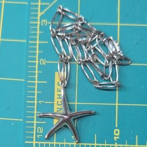 Tiffany & Co. Elsa Peretti Sterling Silver Starfish Necklace